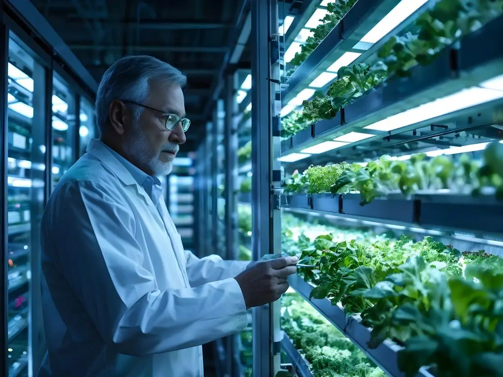 Hydroponik Labortechniker in Vertikaler Farm